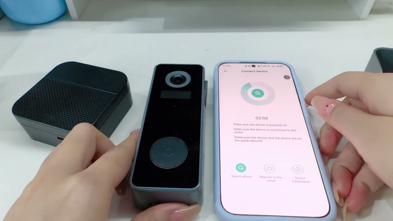 How to connect XTU J7 video doorbell to your phone and pair it with wireless chime