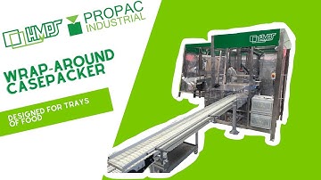 Wraparound case packer for Trays.