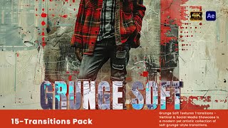 Grunge Soft Textures Transitions - After Effects Template screenshot 4
