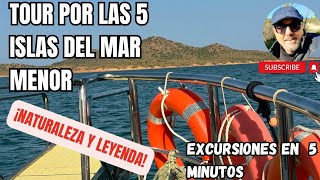  RUTA DE LAS 5 ISLAS POR EL MAR MENOR [MAR Y LEYENDA] #marmenor #regiondemurcia #salvemoselmarmenor 