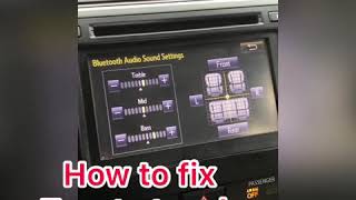 How to fix Toyota’s Touchscreen