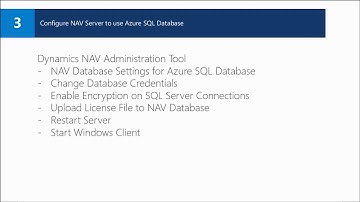 How Do I  Configure Microsoft Dynamics NAV 2016 with Azure SQL Database 1