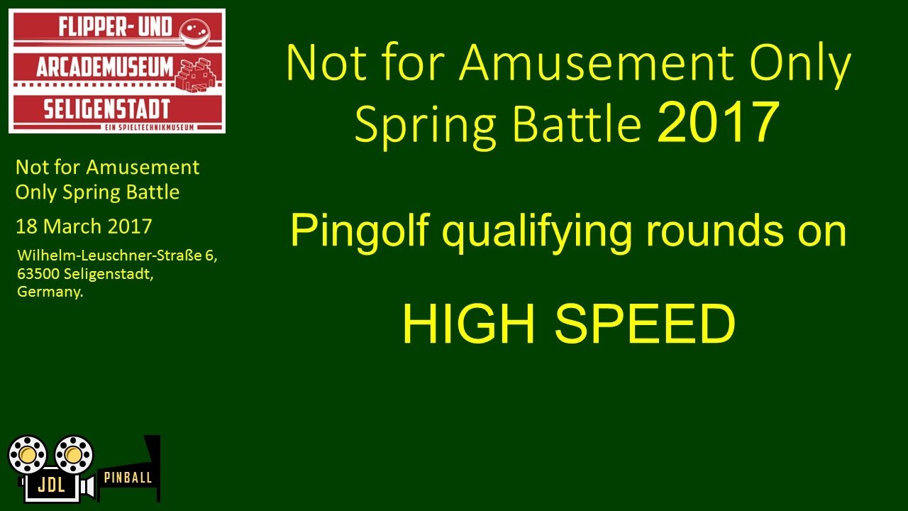 Not for Amusement Only Spring Battle 2017 Qualifying Rounds on High Speed