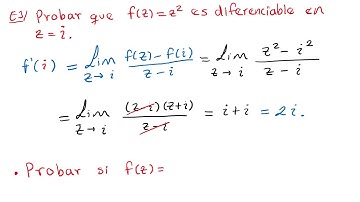 08 Derivada de una Función en Variable Compleja