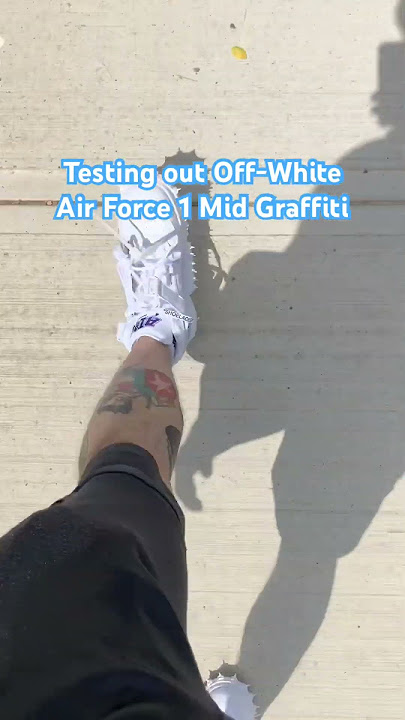 Off-White™ x Nike Air Force 1 Mid Graffiti Detailed Look