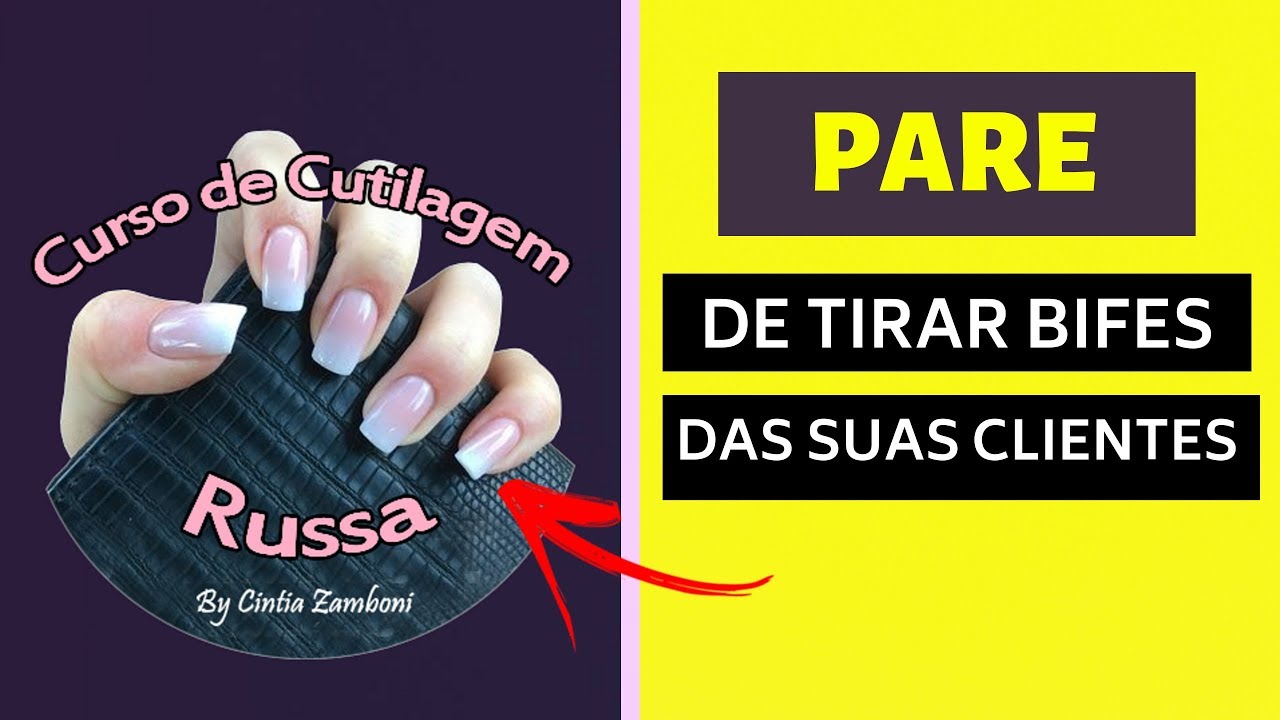 CUTILAGEM RUSSA Com Motor CURSO Cutilagem Russa com Broca