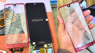 Sharp Aquos Cracked Screen Restoration | Destroyed Phone Screen Repair