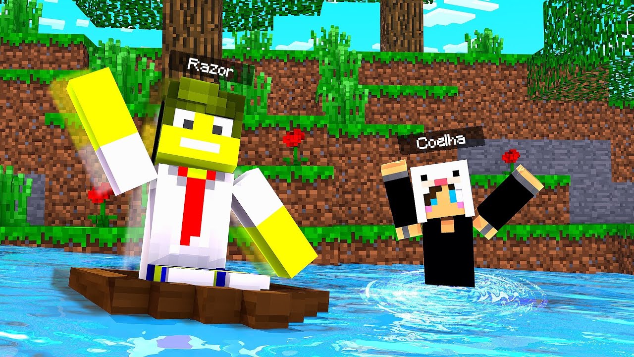 MINECRAFT, mas a ÁGUA SOBE A CADA 5 SEGUNDOS !