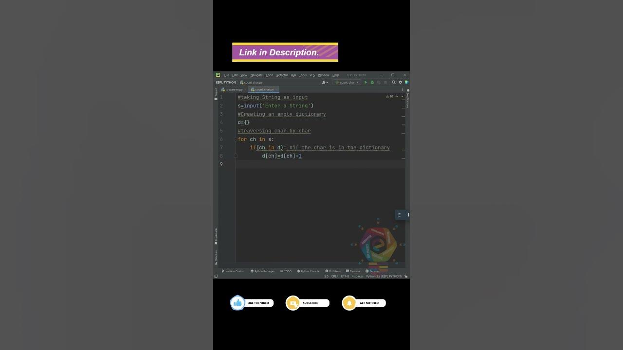 Python Tutorial: Take String Input from User using Empty Dictionary ...