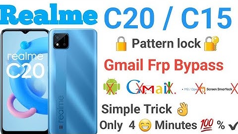 realme c20 hard reset pattern unlock | realme c20 frp bypass