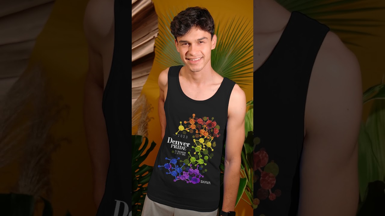Discover the SHAVA CO Rainbow Pride Tank Top 2023 | Denver Unisex Size | My Rainbow DNA!