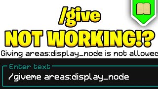 👀 "/give" NOT WORKING? THIS IS WHY! | @XREALM 🐼 screenshot 3