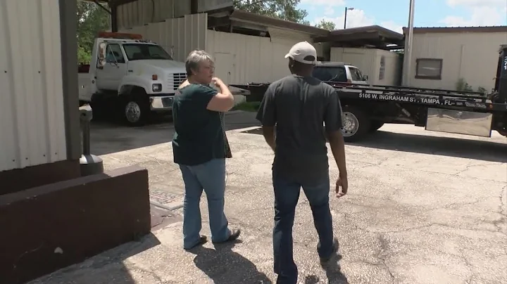 WJHL's Curtis McCloud in Tampa surveying Irma dama...
