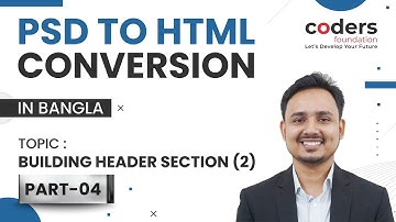 PSD TO HTML [#4] Building Header Section (CSS Style)