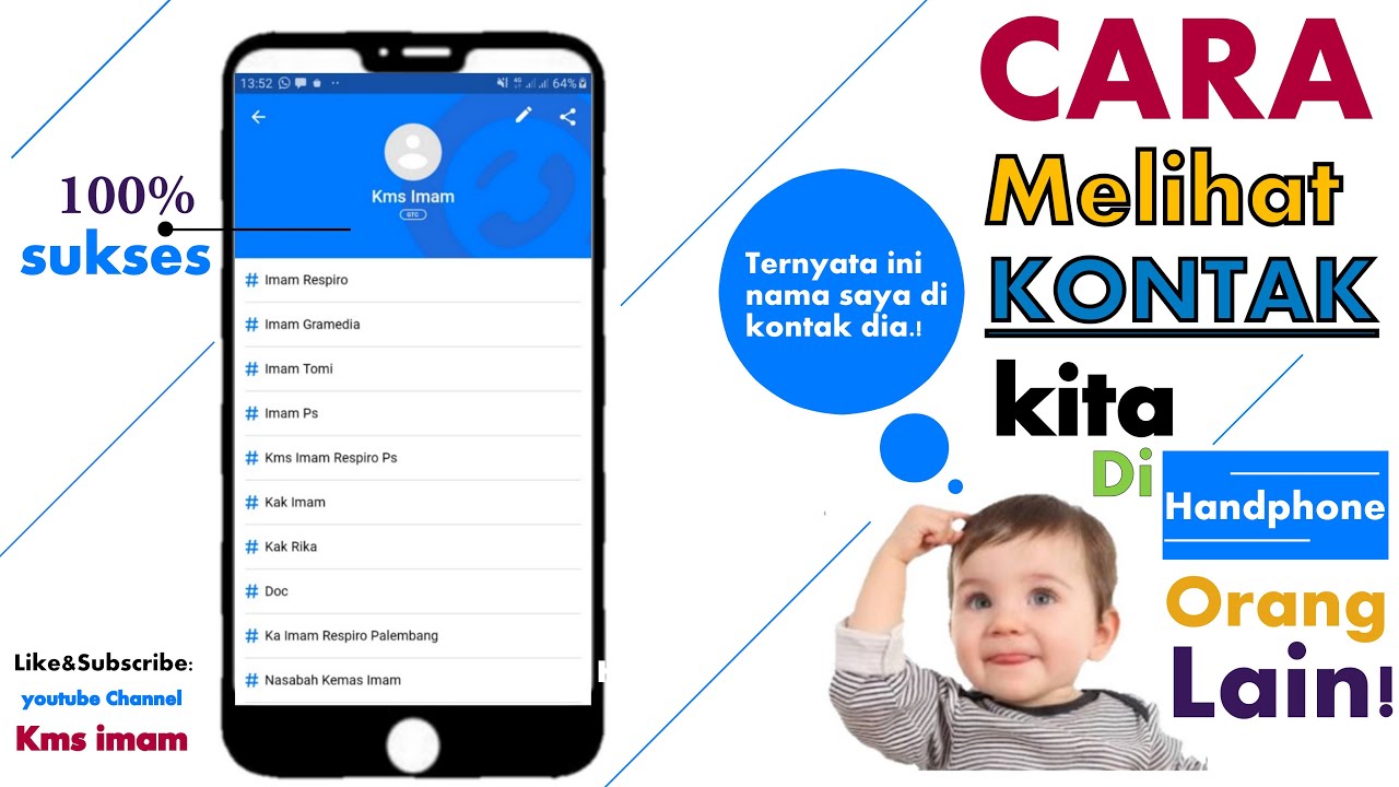 Cara melihat kontak kita di hp orang lain! - YouTube