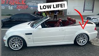 BMW E46 M3 GETS SLAMMED ON KW V1 COIL OVERS (LOOKS AND DRIVES GREAT)