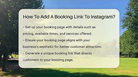 How To Add A Booking Link To Instagram? - Everyday-Networking