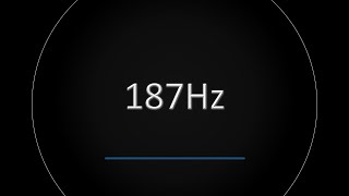 187Hz Bass Frequency Burp (Test Tone)
