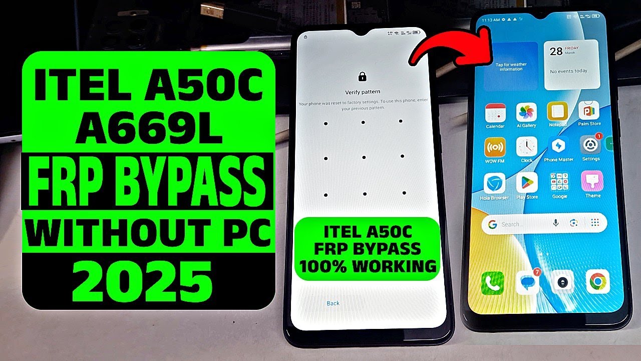 🔥 iTel A50C FRP Bypass 2025 | Unlock Google Account Without PC 📱✅