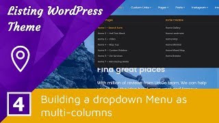 4 Building a dropdown Menu as multi columns