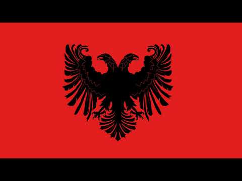 Historical Albanian Flag Animation