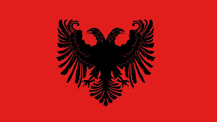 Historical Albanian Flag Animation