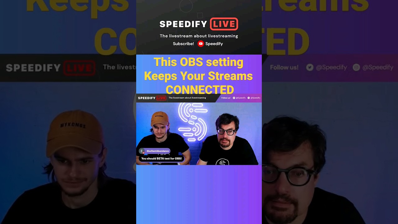 Настройка автоматического переподключения OBS?!