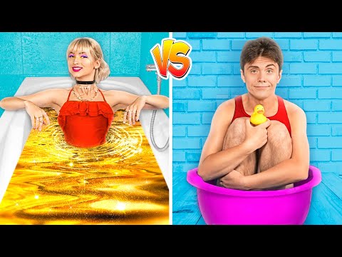 Estudante Rico vs Estudante Pobre nas Férias / Hotel Rico vs Hotel Pobre!