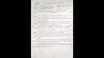 1425 9409 8509 aiou paper I  Autumn 2023 paper