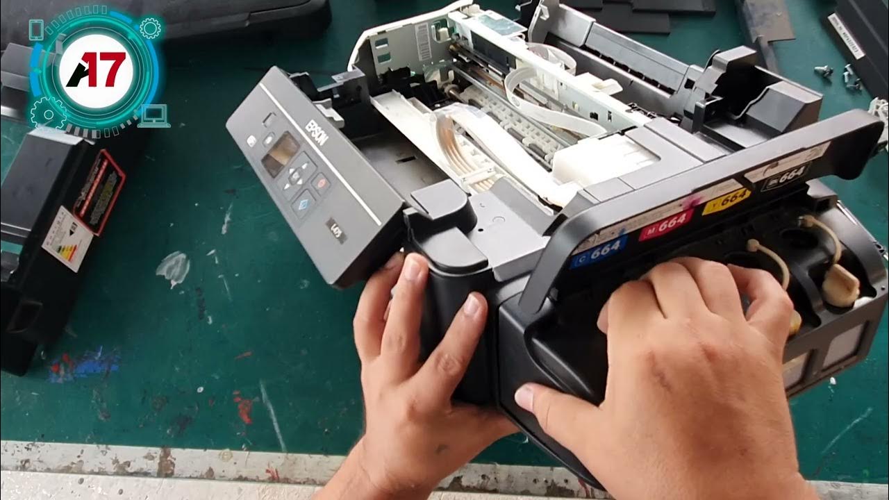 Como desarmar Epson L475 para mantenimiento YouTube