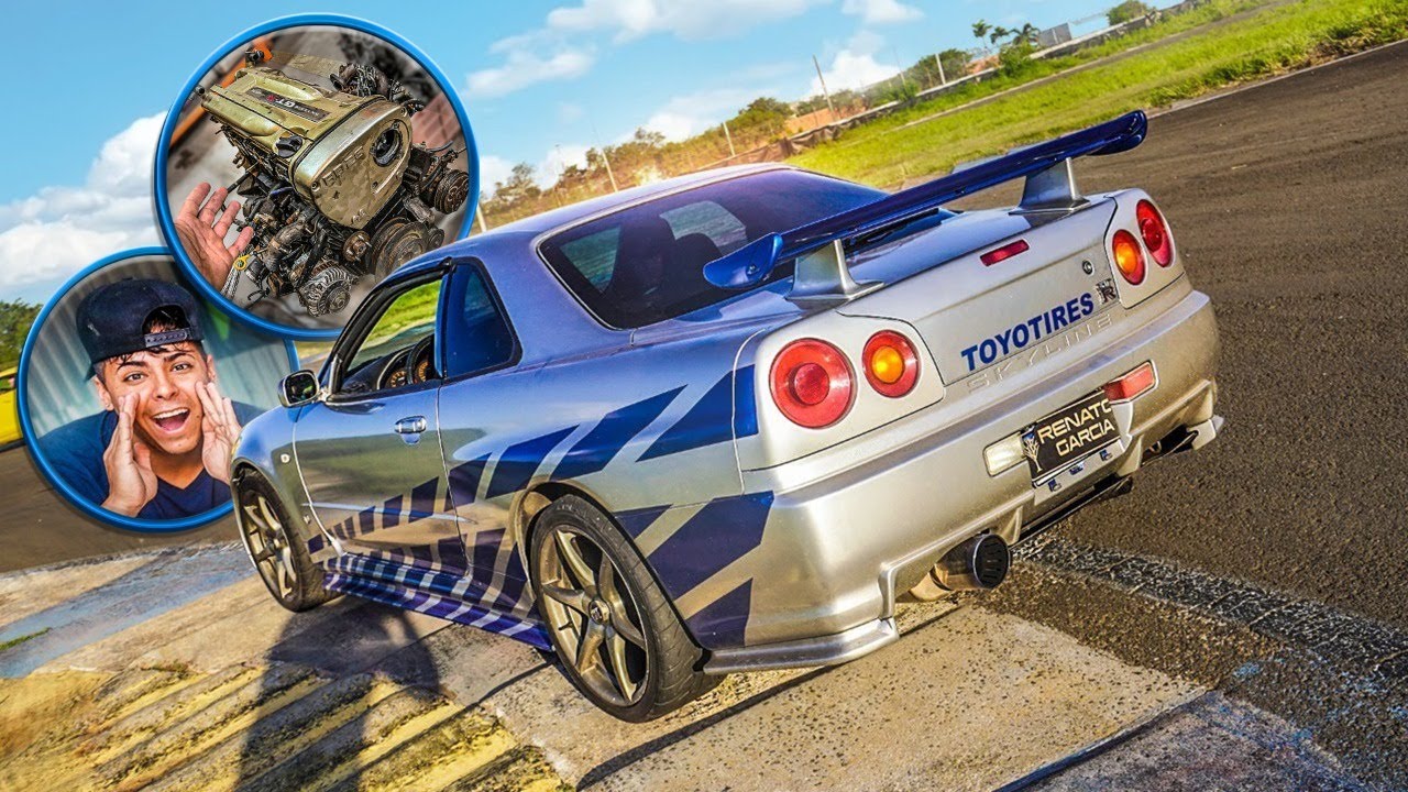 VAMOS FAZER SWAP NO MOTOR DO GTR R34 - YouTube