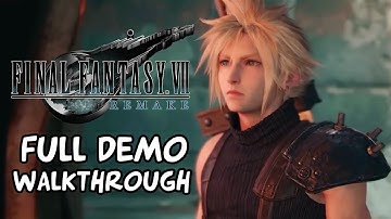 FINAL FANTASY 7 REMAKE DEMO FULL GAMEPLAY WALKTHROUGH! Chapter 1: The Destruction Of Mako Reactor 1