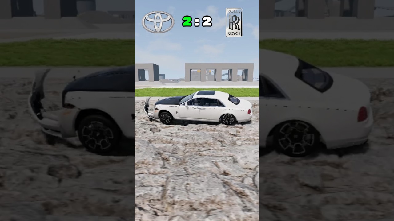 Innova 🆚 Rolls Royce Ghost 🚙💎💥 | BeamNG.drive Shorts