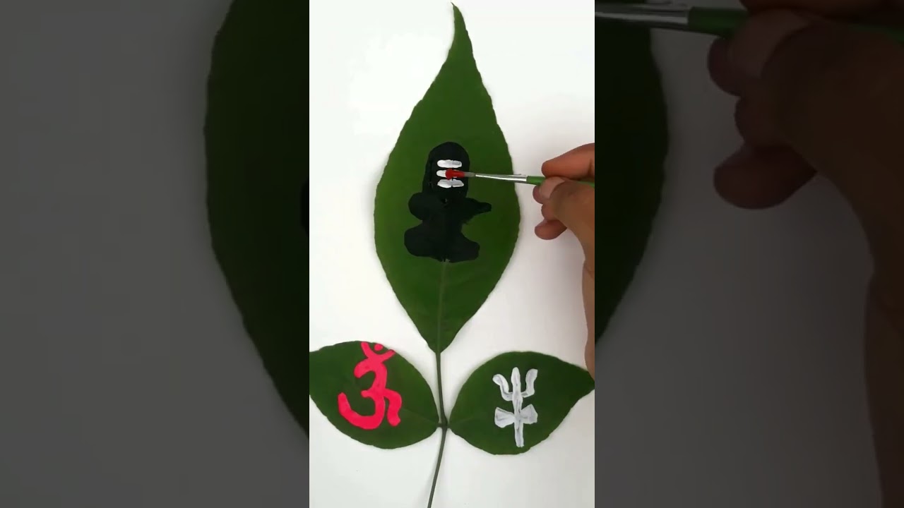 BEL Patra Shivling drawing