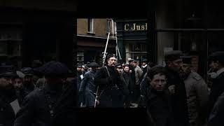 French POWs Escorted Through a German City | 1914