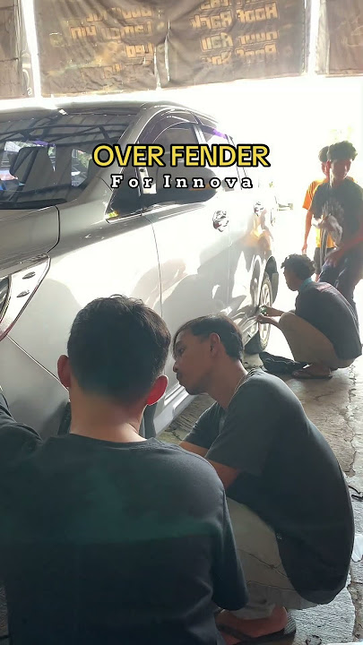 Pemasangan over fender Innova