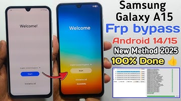 Samsung Galaxy A15 FRP Bypass Android 14/15 ✅ New Update 2025 | Samsung A15 Google Account Remove 