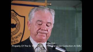 Watergate Special Prosecutor Leon Jaworski Speaks In Dallas - January 1975