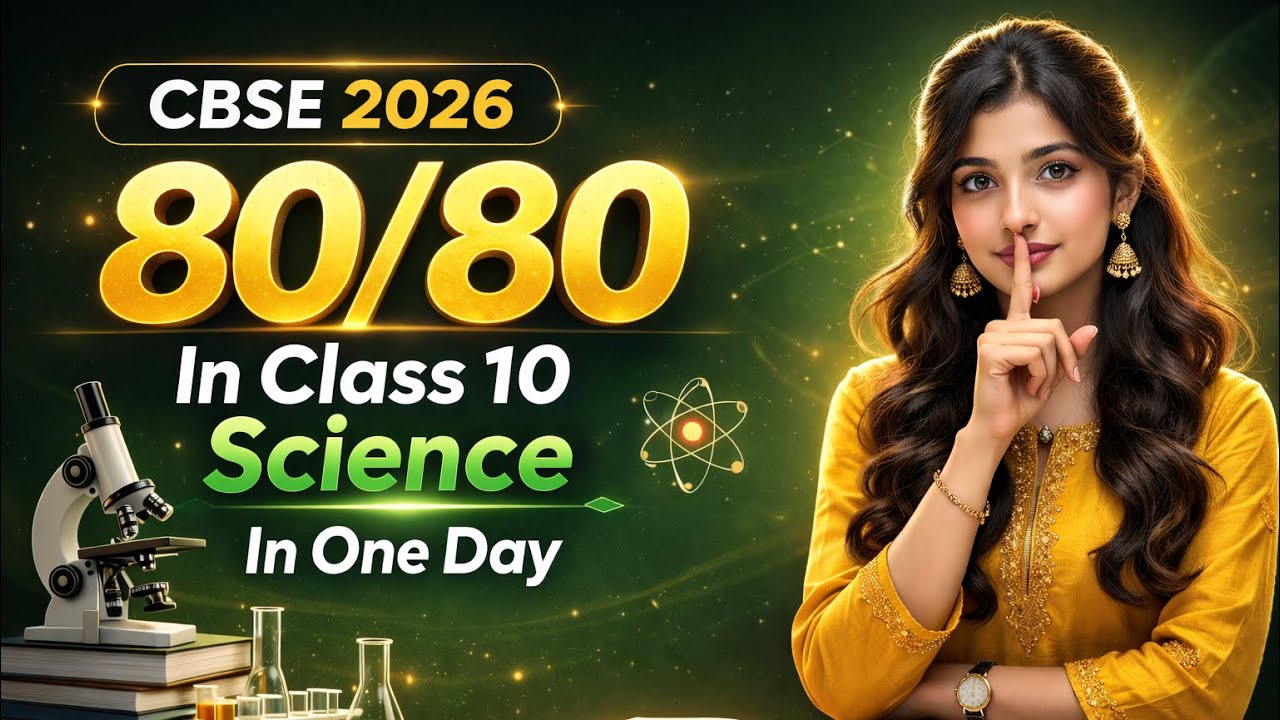 🔥 80/80 Guaranteed Strategy 10th Science Most Important Topics 2026 | Full Syllabus in One Shot 💯