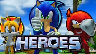 It's Sonic P06 but it has the Heroes Team Mechanic!