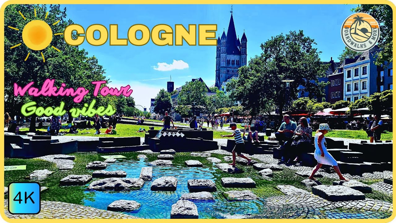 22°C* Summer in Cologne* Hyatt-Promenade-Flood-Old Town Köln Walking Tour June 8th, 2024