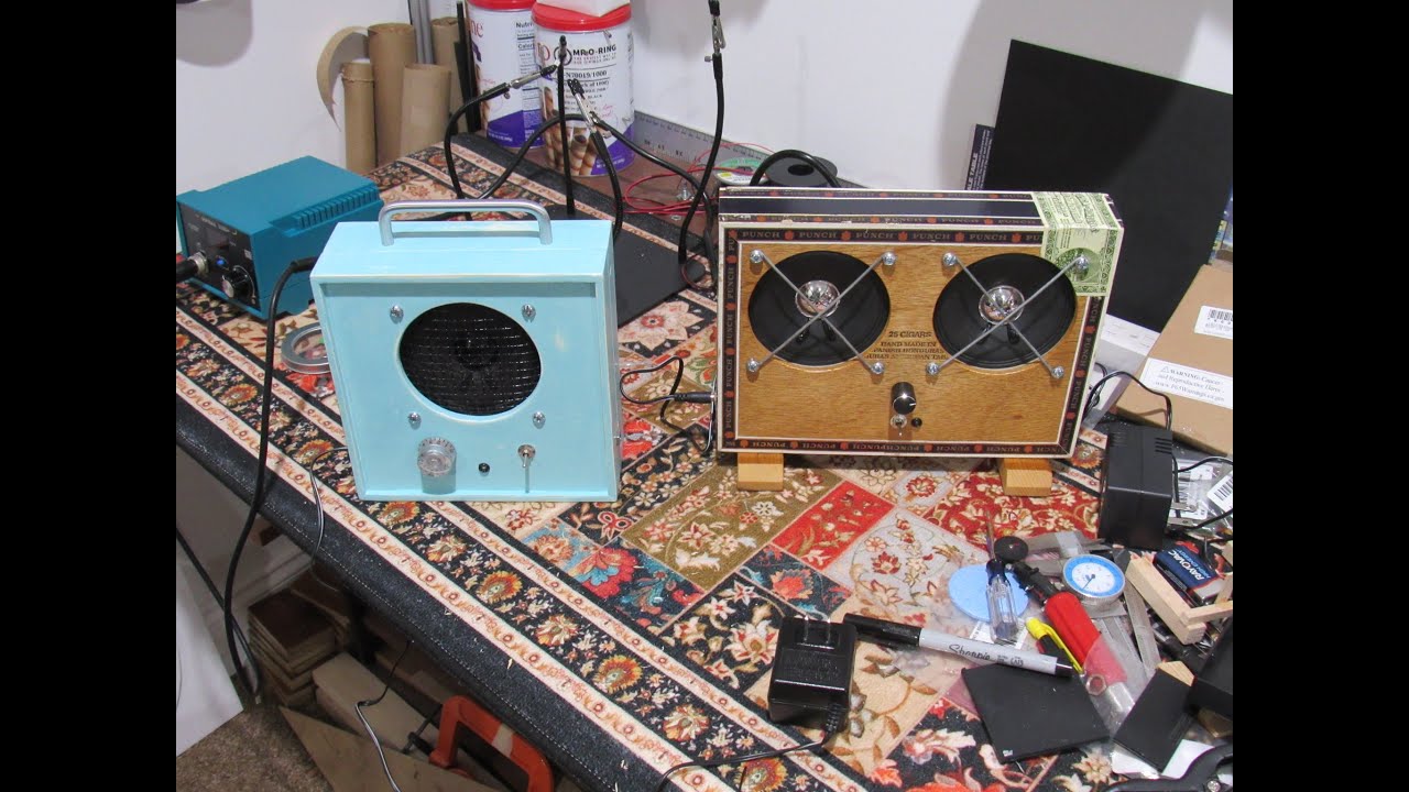 Low Watt LM386 Cigar Box Amplifiers