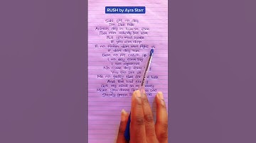Thumbnail of Ayra Starr Rush Lyrics