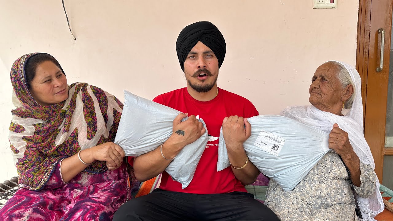 ਬੇਬੇ ਤੇ ਮੰਮੀ ਨੂੰ ਮਿਲੇ ਏਨੇਂ ਸੋਹਣੇ ਗਿਫ਼ਟ | Gift From Subscriber | #harmankhosa #vlog #gift