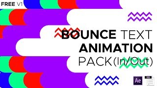 Free Bounce Text Animation Preset Pack(After Effects)[V1]