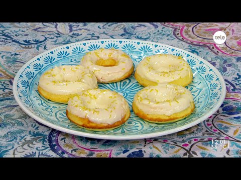 Donuts de limón y torta de microondas, sin gluten y sin azúcar
