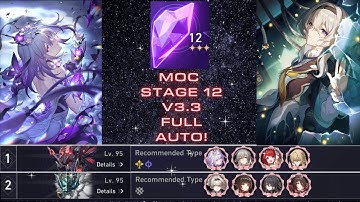 The Most Difficult Memory of Chaos (MOC) Stage 12 | 3⭐ - v3.3 Auto Battle! Honkai Star Rail (HSR)