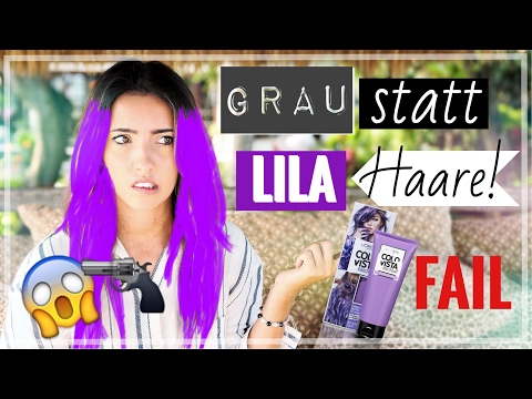 HAARE statt LILA GRAU geworden! L'oréal Colorista FAIL