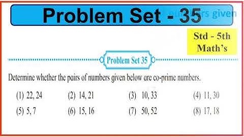 Problem set 35 class 5 maths | Chapter 8 Multiples and Factors | 5th standard Math Problem set 35
