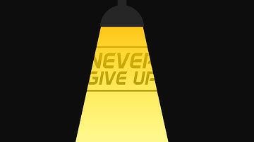 PowerPoint Animation Lamp !NEVER GIVE UP! Microsoft Advacnced PowerPoint 2013 Tutorial PowerPointPro